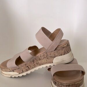 Platform wedged heel sandals